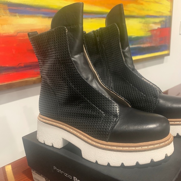 Patrizia Bonfanti Black Boots Kuni Perforated 6.5 - Picture 5 of 5